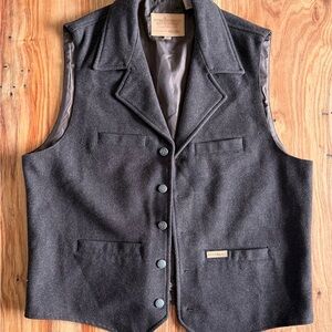 Men's Brown Wool Vest